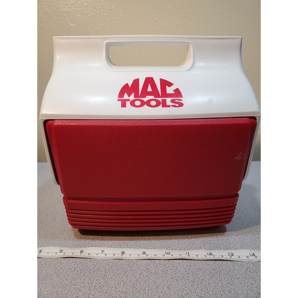 Igloo Playmate Mini Cooler 4 Quart 6 Can Mac Tools Promo Red White Personal